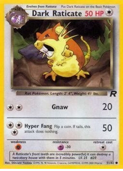 Dark Raticate 51/82 – Team Rocket (Unbegrenzt) – Normal