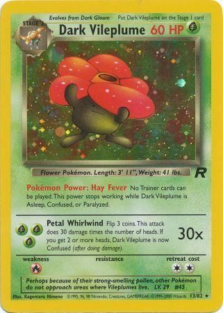Dark Vileplume 13/82 - Team Rocket (Unlimited) - Holofoil