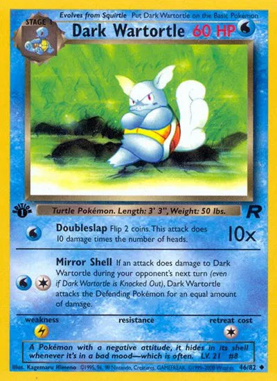 Dark Wartortle 46/82 – Team Rocket (Unbegrenzt) – Normal