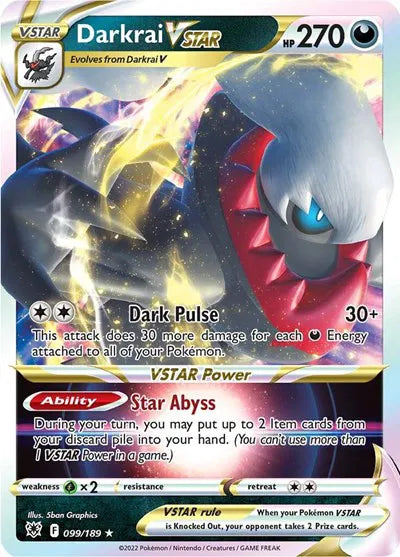 Darkrai VSTAR 099/189 - Astral Radiance - Holofoil