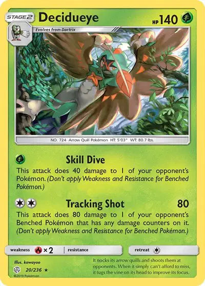 Decidueye 20/236 - Cosmic Eclipse - Holofoil