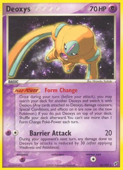 Deoxys 18/107 - EX Deoxys - Normal