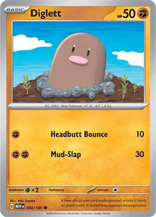 Diglett 050/165 - Scarlet & Violet 151 - Reverse Holofoil