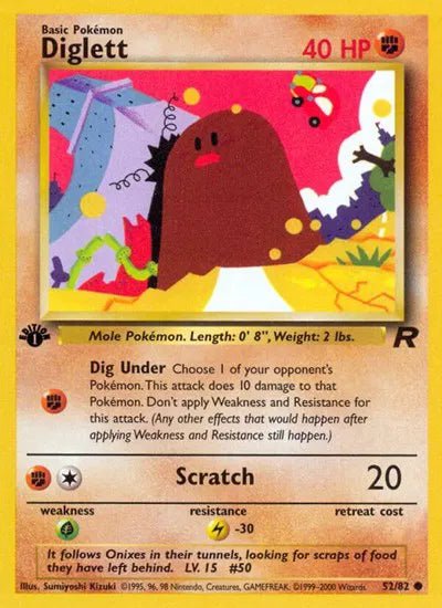 Diglett 52/82 – Team Rocket (Unbegrenzt) – Normal