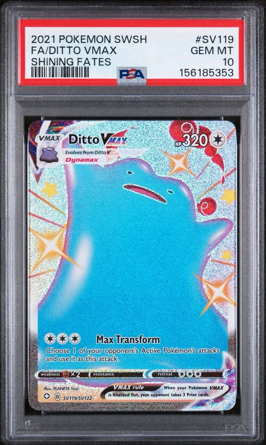 Ditto VMAX (PSA 10) SV119/SV122- Shining Fates: Shiny Vault - Holofoil