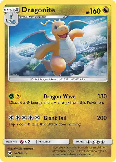 Dragonite 96/149 - Sun & Moon - Reverse Holofoil