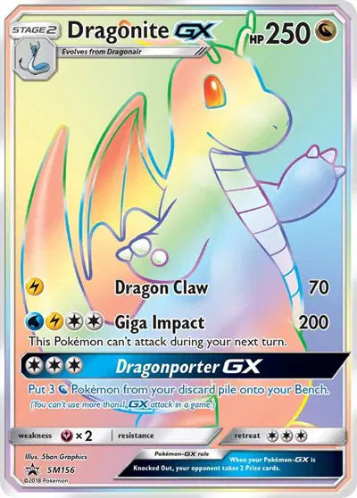 Dragonite GX SM156 - Sun & Moon Promo - Holofoil