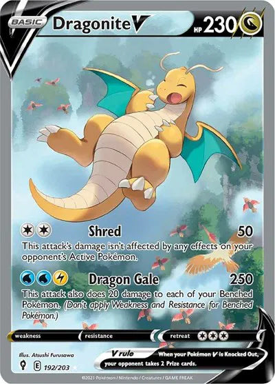 Dragonite V 192/203 - Evolving Skies - Holofoil