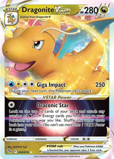Dragonite VSTAR 050/078 - Pokemon Go - Holofoil