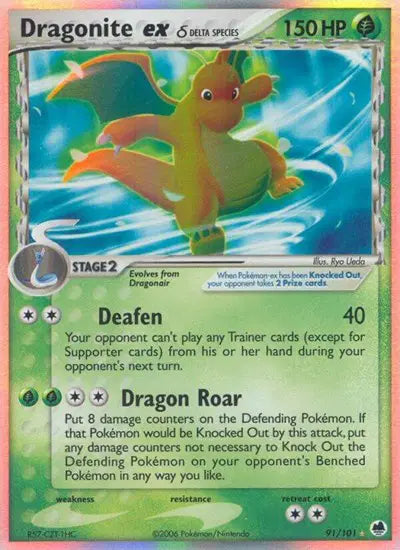 Dragonite ex 91/101 - EX Dragon Frontiers - Holofoil