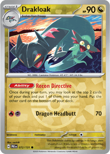 Drakloak 072/131 - Prismatic Evolutions - Master Ball Pattern