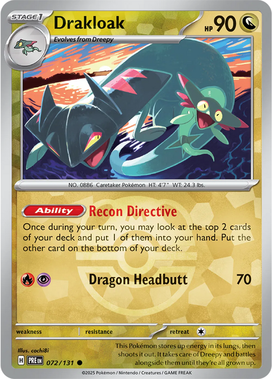 Drakloak 072/131 - Prismatic Evolutions - Master Ball Pattern