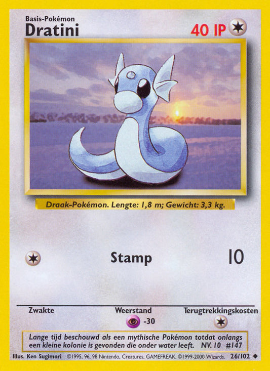 Dratini (NL) 26/102 - Base Set (Unlimited) - Normal