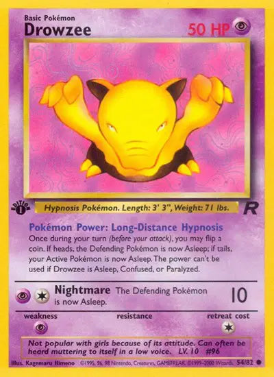 Drowzee 54/82 - Team Rocket (1st Edition) - Normal