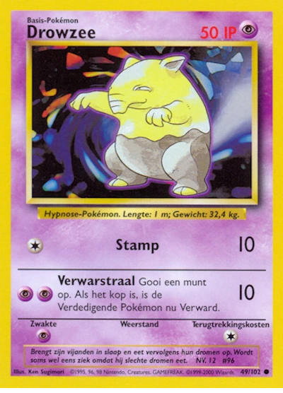 Drowzee (NL) 49/102 - Base Set (Unlimited) - Normal