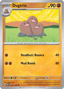 Dugtrio 051/165 - Scarlet & Violet 151 - Reverse Holofoil