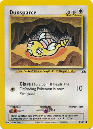 Dunsparce 54/75 - Neo Discovery (Unlimited) - Normal