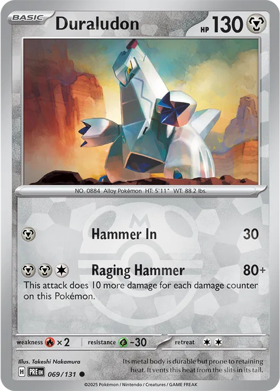 Duraludon 069/131 - Prismatic Evolutions - Master Ball Pattern