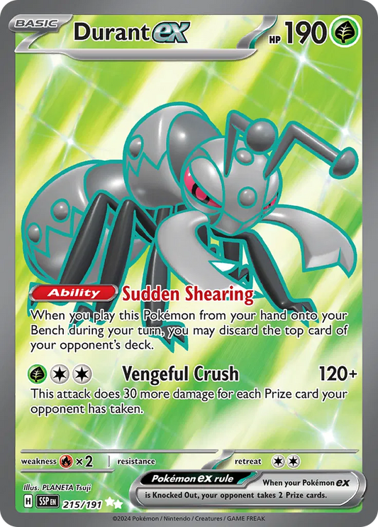 Durant ex 215/191 - Surging Sparks - Holofoil