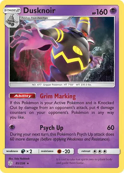 Dusknoir 85/236 - Cosmic Eclipse - Holofoil
