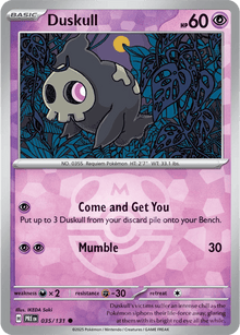 Duskull 035/131 - Prismatic Evolutions - Master Ball Pattern