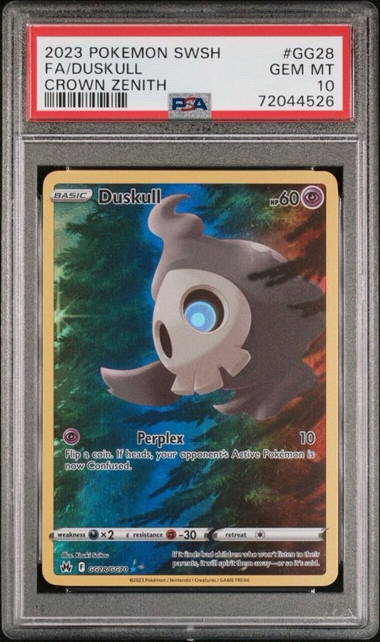Duskull (PSA 10) GG28/GG70 - Crown Zenith: Galarian Gallery - Holofoil
