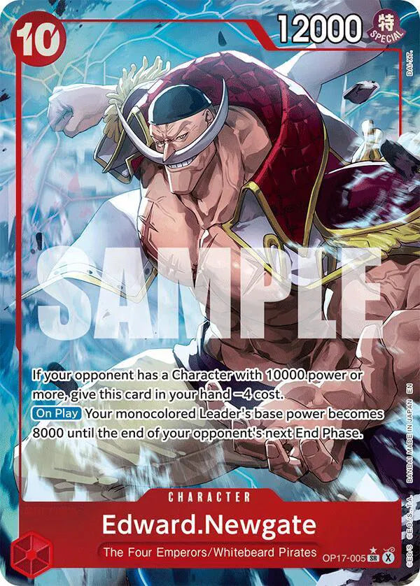 Edward Newgate (Alternate Art) OP17-005 - The World's Strongest Warriors - Foil