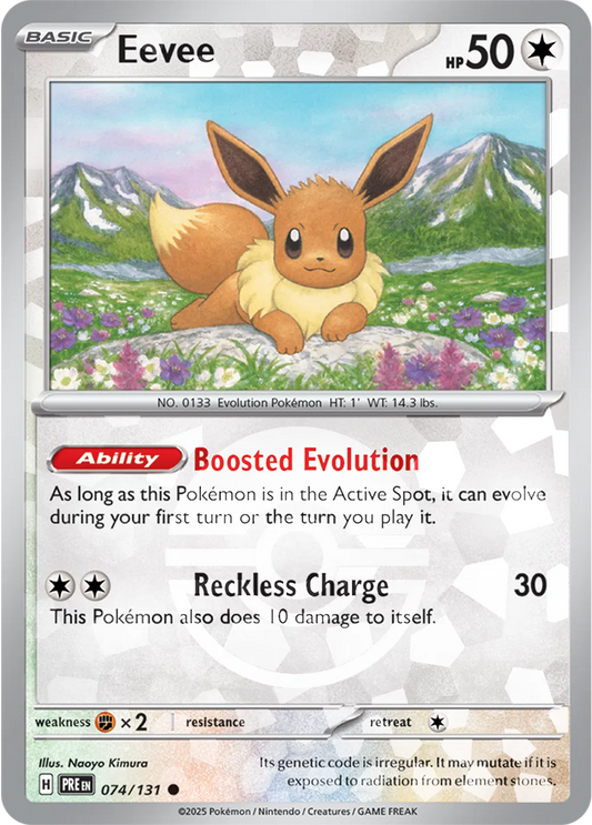 Eevee 074/131 - Prismatic Evolutions - Poke Ball Pattern