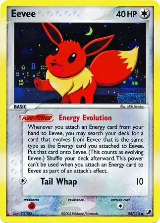 Eevee 55/115 - EX Unseen Forces - Reverse Holofoil