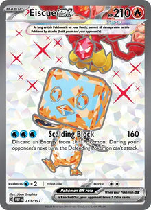 Eiscue ex 210/197 - Obsidian Flames - Normal