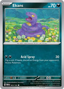 Ekans 023/165 - Scarlet & Violet 151 - Reverse Holofoil