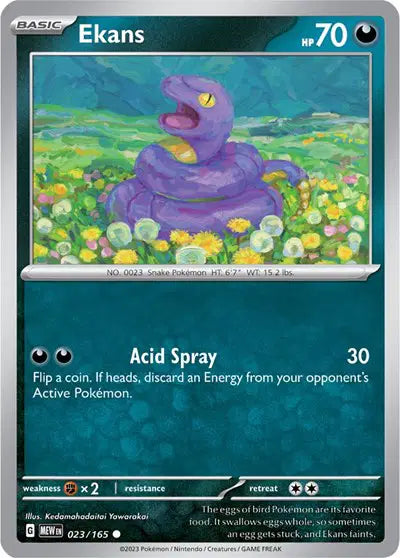 Ekans 023/165 - Scarlet & Violet 151 - Reverse Holofoil