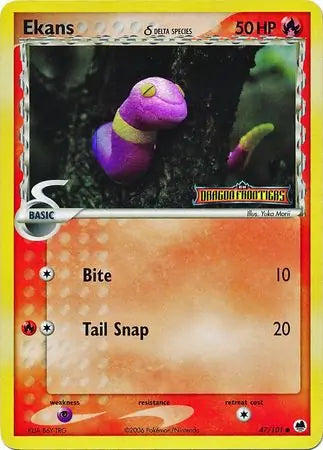 Ekans (Delta Species) 47/101 - EX Dragon Frontiers - Reverse Holofoil