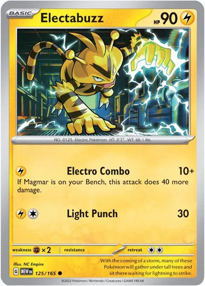 Electabuzz 125/165 - Scarlet & Violet 151 - Reverse Holofoil