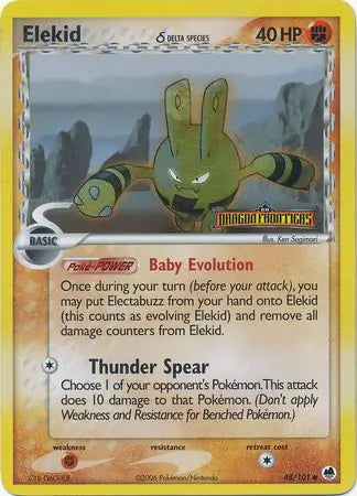 Elekid (Delta Species) 48/101 - EX Dragon Frontiers - Reverse Holofoil