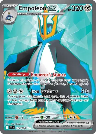Empoleon ex 114/094 - Phantasmal Flames - Holofoil