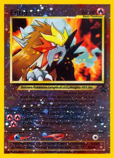 Entei 34/53 – WoTC Promo – Reverse Holofoil