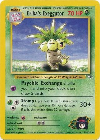 Erika's Exeggutor 44/132 - Gym Heroes (Unlimited) - Normal