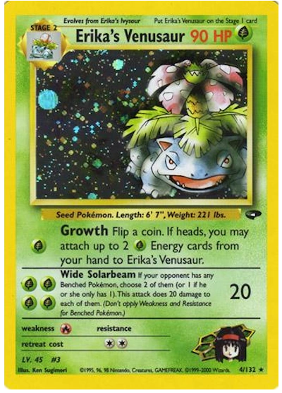 Erika's Venusaur 4/132 - Gym Challenge (Unlimited) - Holofoil
