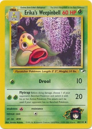 Erika's Weepinbell 48/132 - Gym Heroes (Unbegrenzt) - Normal