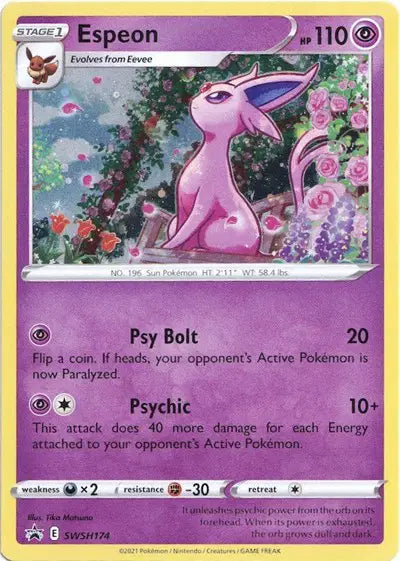 Espeon SWSH174 – Sword & Shield Promo – Holofoil