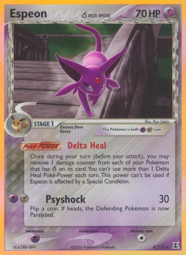Espeon 4/113 - EX Delta Species - Holofoil