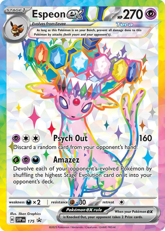 Espeon ex 175 - Scarlet & Violet Promo - Holofoil