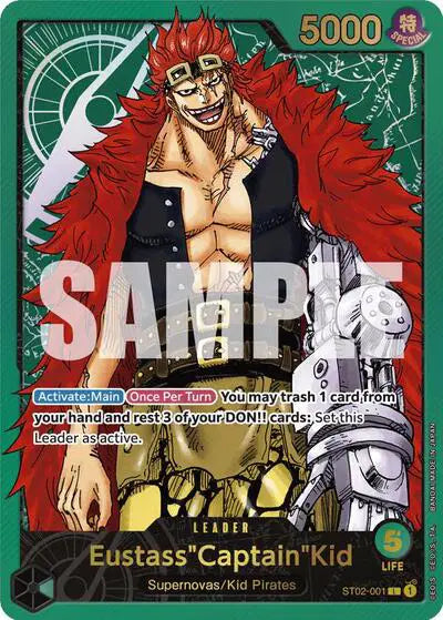Eustass"Captain"Kid (Leader Collection) ST02-001 - Promotion Cards - Foil