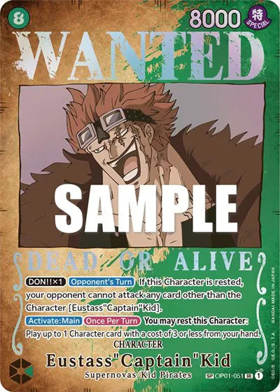 Eustass"Captain"Kid (Wanted Poster) OP01-051 - Pillars of Strength - Foil