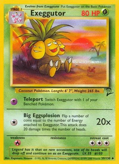Exeggutor 39/130 - Base Set 2 - Normal