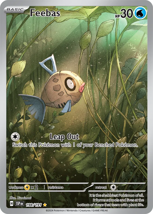 Feebas 198/191 - Surging Sparks - Holofoil