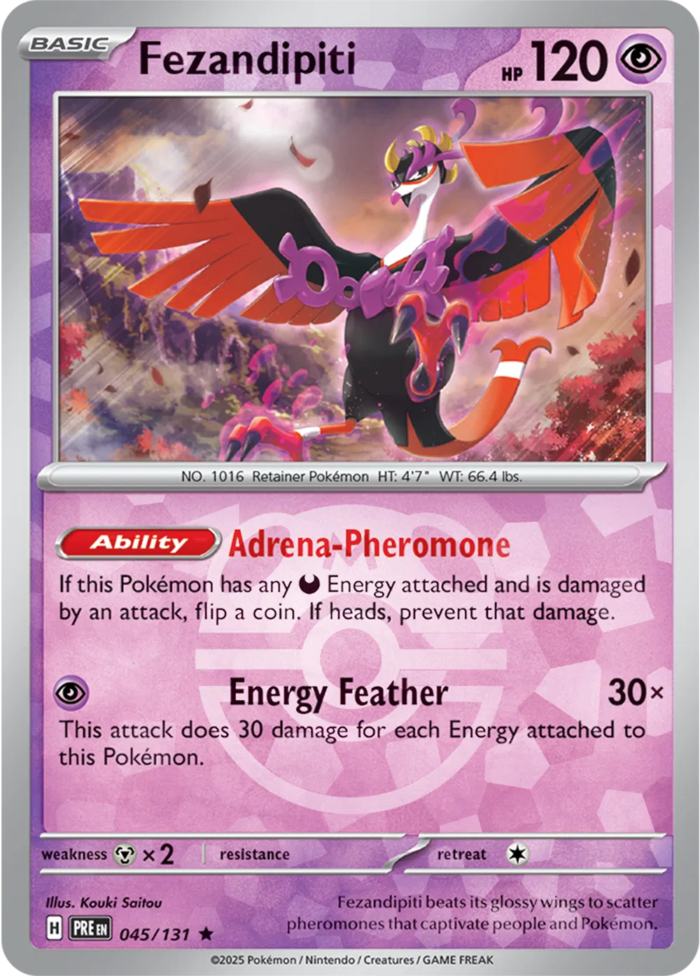 Fezandipiti 045/131 - Prismatic Evolutions - Master Ball Pattern