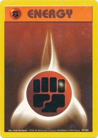 Fighting Energy 97/102 - Base Set (Unlimited) - Normal