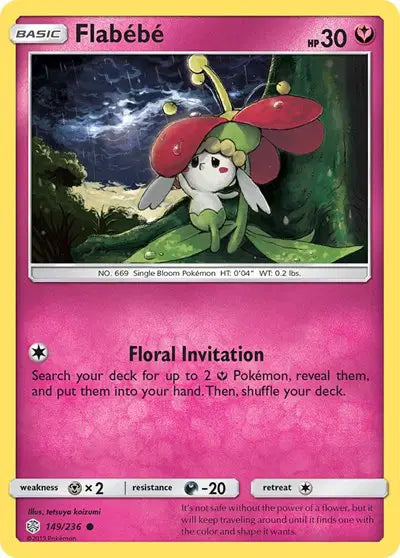 Flabebe 149/236 - Cosmic Eclipse - Reverse Holofoil